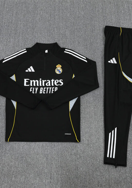 2025/2026 Real Madrid Black Tracksuit