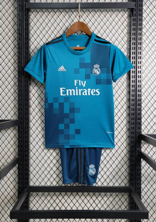 2017/2018 Retro Real Madrid Third Jersey Kids Size