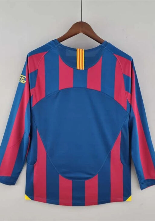 2005-2006 Retro Barcelona Home Jersey Long Sleeve