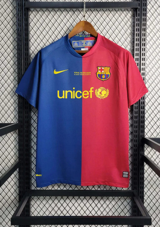 Barcelona Retro Home 2008/2009 UCL Final Kit