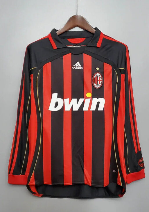 2006/2007 Retro AC Milan Home Jersey Long Sleeve