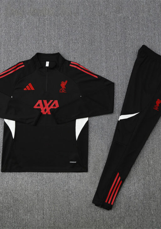 2025/2026 Liverpool Black and Red Tracksuit