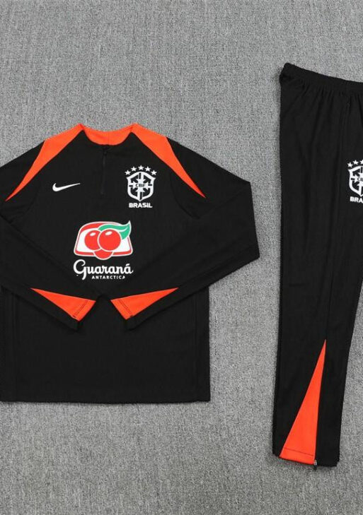 2025/2026 Brazil Orange and Black Tracksuit