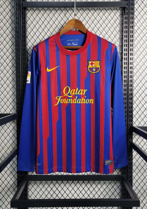 2011-2012 Retro Barcelona Home Jersey Long Sleeve