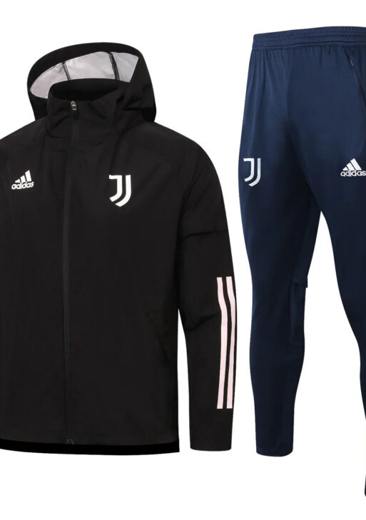 Juventus 2024/2025 Black and Blue Windbreaker