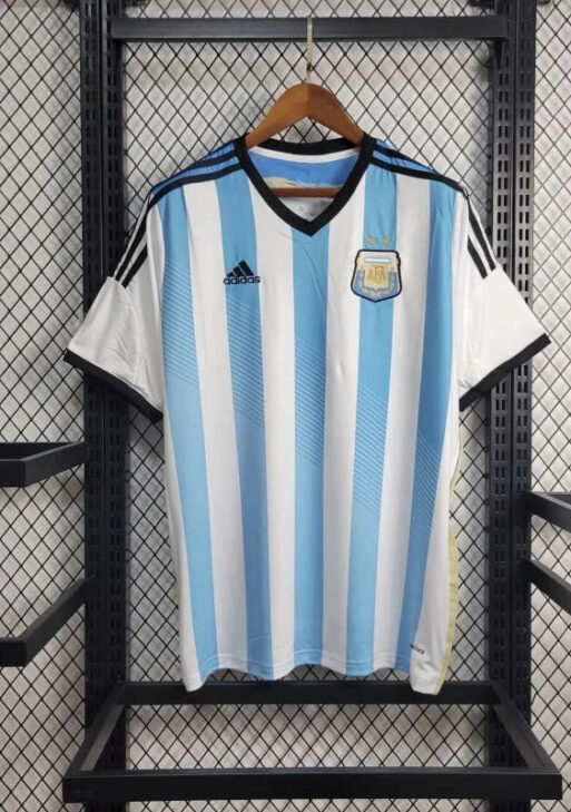 2014 Retro Argentina Home Jersey