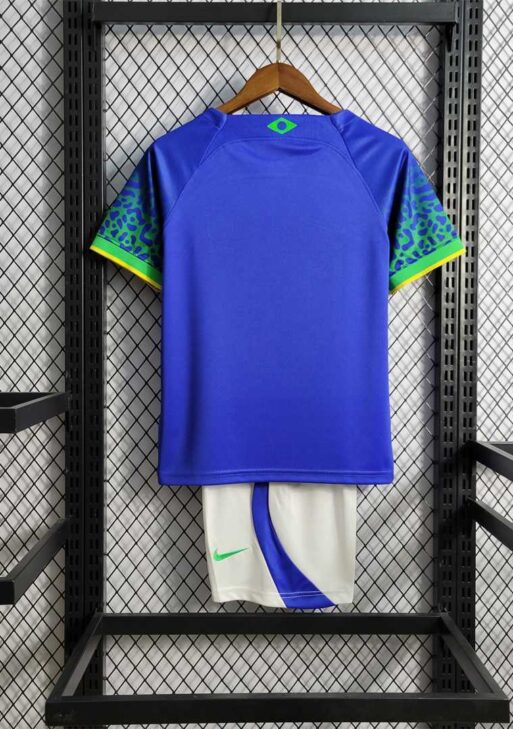 2022 Brazil Away Jersey Kids Size