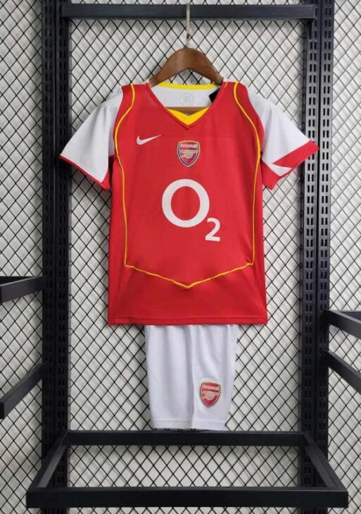 2004-2005 Retro Arsenal Home Jersey Kids Size