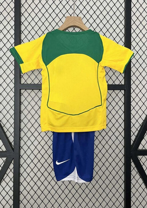 2004 Retro kit Brazil Home Jersey Kids Size