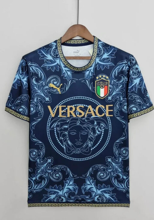 Italy "Versace" Blue Limited Jersey