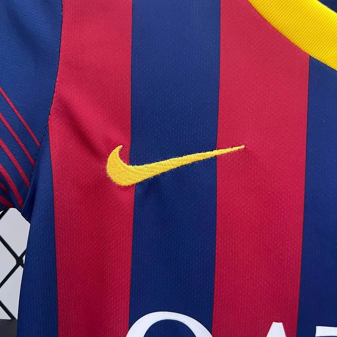 2013/2014 Retro Barcelona Home Kit Kids Size - Image 2