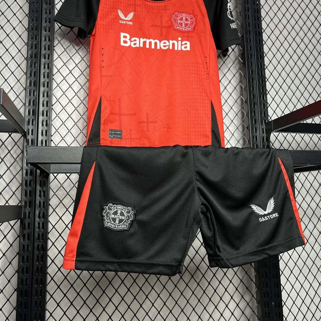 2024/2025 Leverkusen Home Kit Kids Size - Image 4
