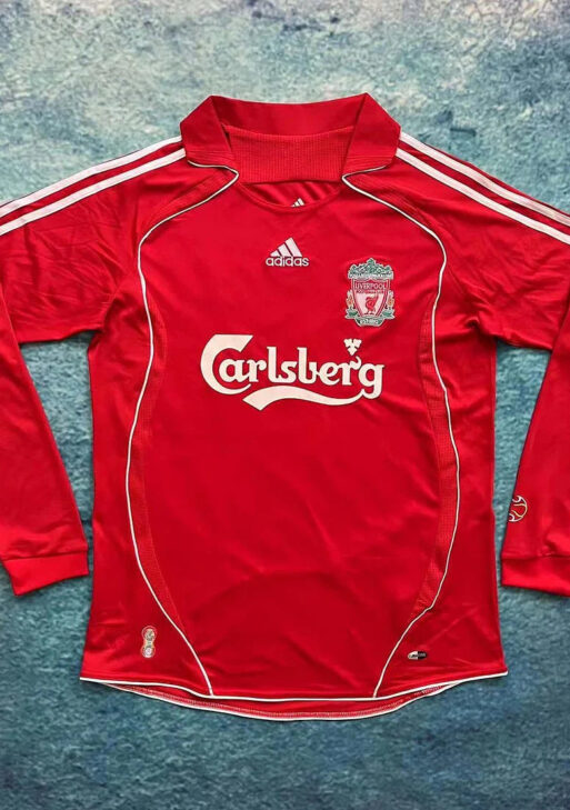 2006-2007 Retro Liverpool Home Jersey Long Sleeve