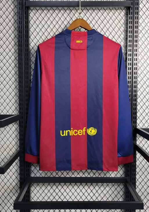 2014-2015 Retro Barcelona Home Jersey Long sleeve