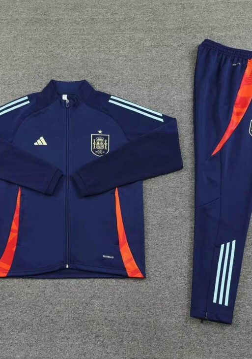 2025-2026 Spain Dark Blue Tracksuit