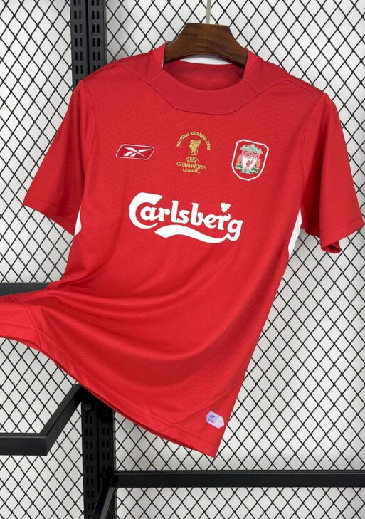 2005 Retro Liverpool Champions League Final Home Jersey