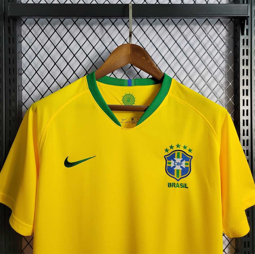 2018 Retro Brazil Home Jersey - Image 3