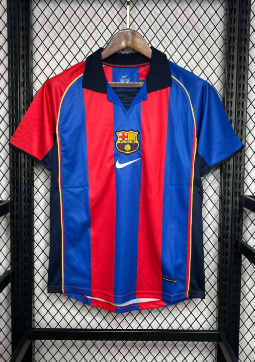 2001/2002 Retro Barcelona Home Jersey