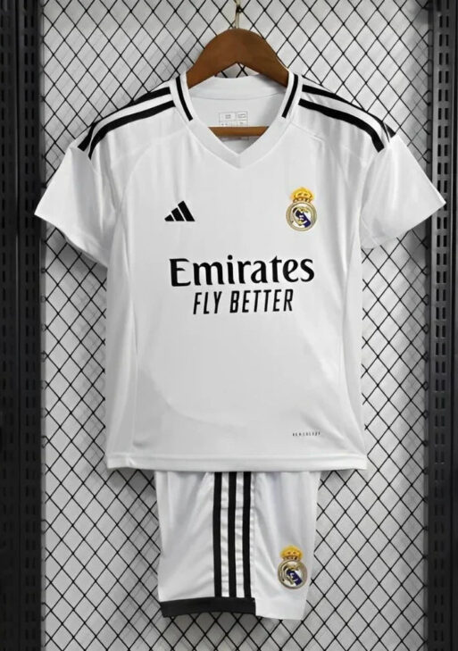 Real Madrid 2024/2025 Home Jersey Kids Size