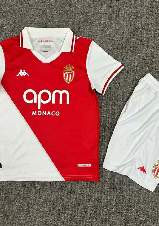 2024/2025 AS Monaco Home Kit Kids Size