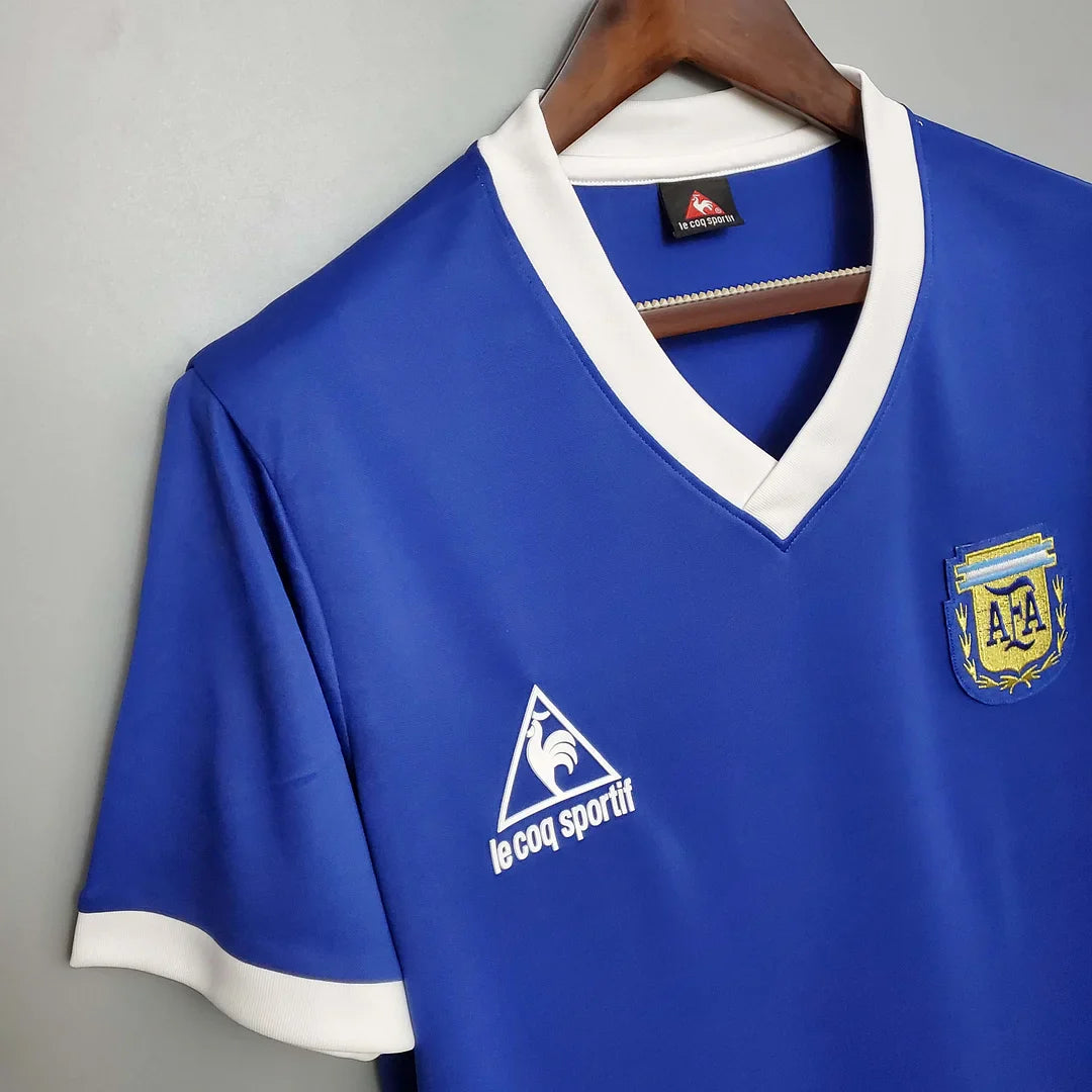 1986 Retro Argentina Away Jersey - Image 4