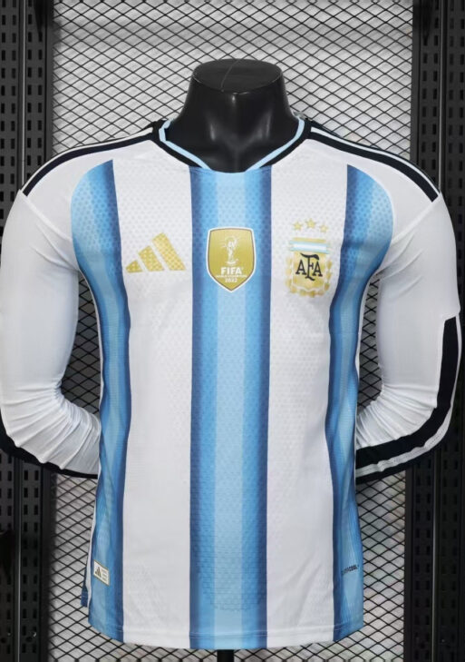 2026 Argentina Home World Cup Kit Long Sleeve Player Version