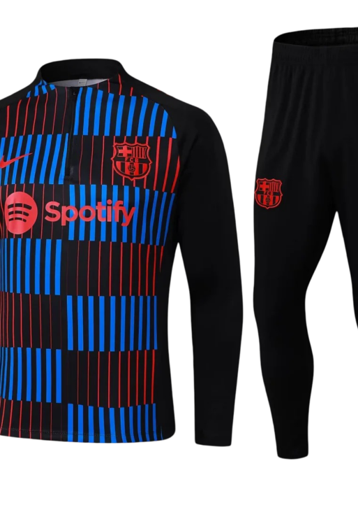 2024/2025 Barcelona Red and Blue Tracksuit