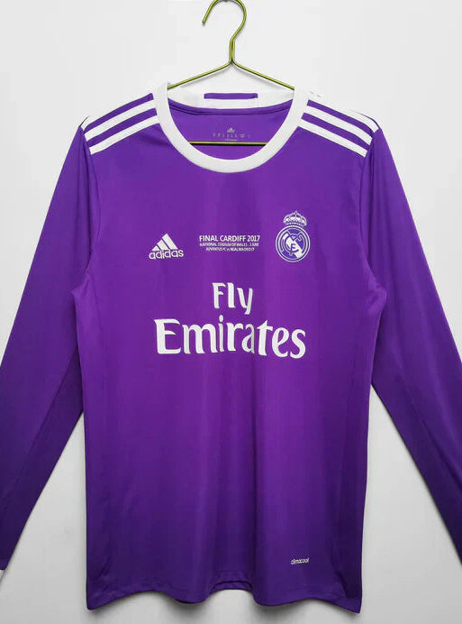 Real Madrid Retro 2016-2017 Long Sleeve Away Kit