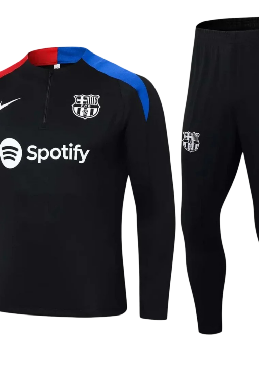 2024/2025 Barcelona Black Tracksuit