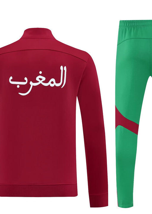 2025-2026 Morocco Red and Green Tracksuit