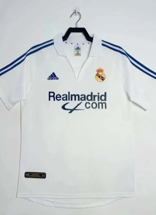 2001/2002 Retro Real Madrid Home Jersey