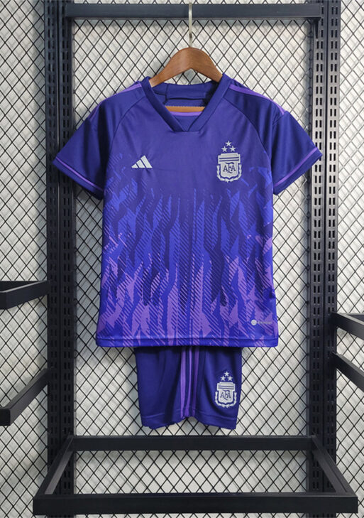 Argentina 2022 Away Jersey Kids Size
