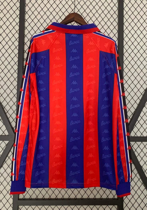 1995-1997 Retro Barcelona Home Jersey Long Sleeve