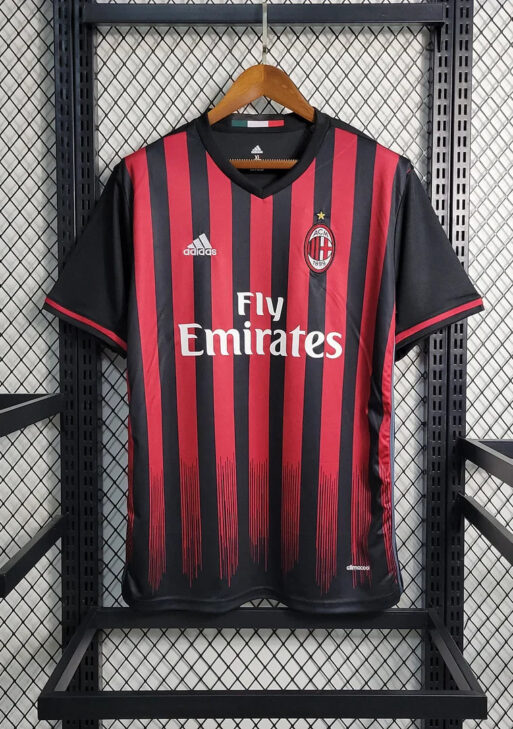 2016-2017 Retro AC Milan Home Jersey
