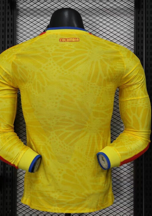 2026 Colombia Home World Cup Kit Long Sleeve Player Version