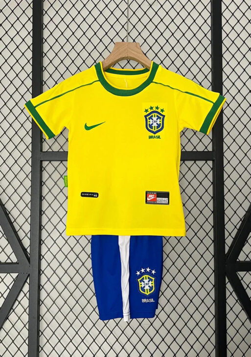 Brazil 1988 Home Jersey Kids Size