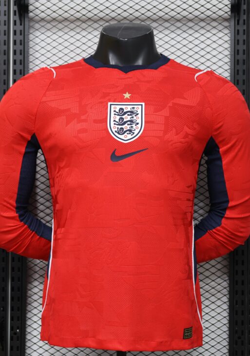 2026 England Away World Cup Kit Long Sleeve Player Version