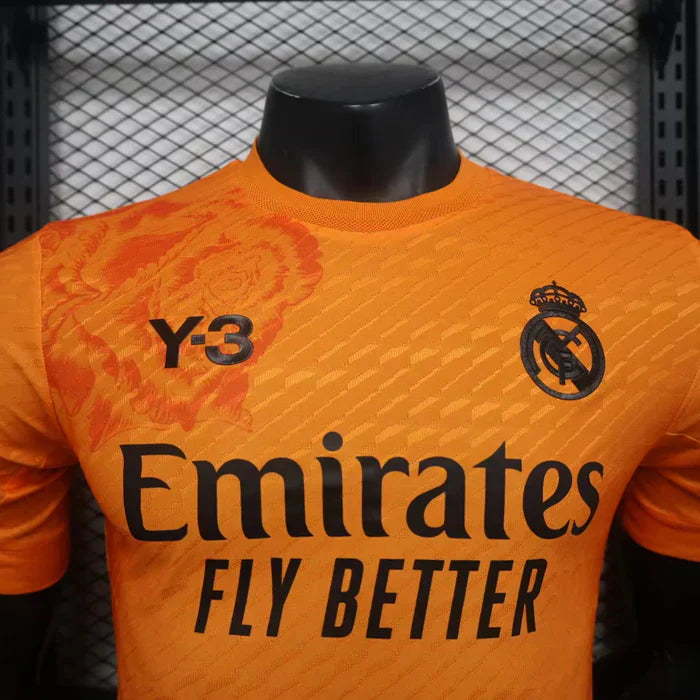 Real Madrid x Y3 2024/2025 4th Kit Orange - Image 2