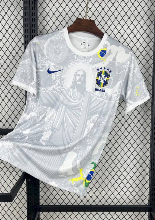 Brazil "Jesus" White Limited Jersey