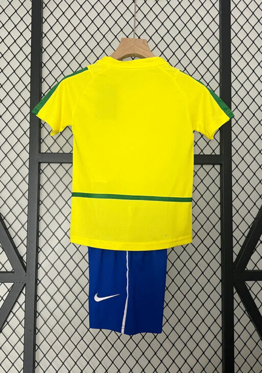 Brazil 2002 Home Jersey Kids Size
