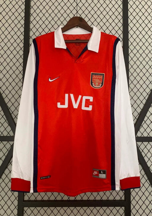 1998-1999 Retro Arsenal Home Jersey Long Sleeve
