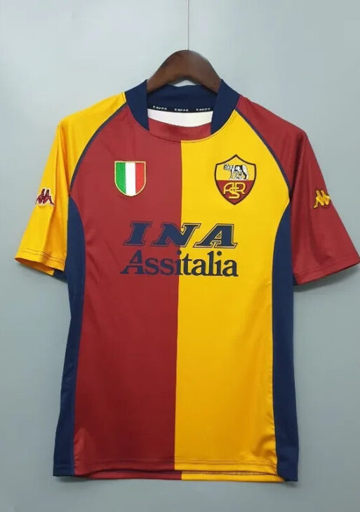 2001/2002 Retro Roma Home Jersey