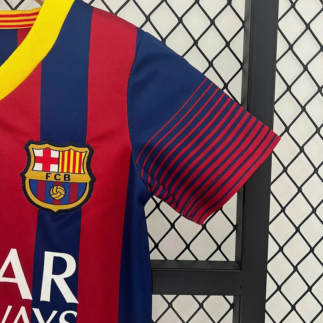 2013/2014 Retro Barcelona Home Kit Kids Size - Image 4