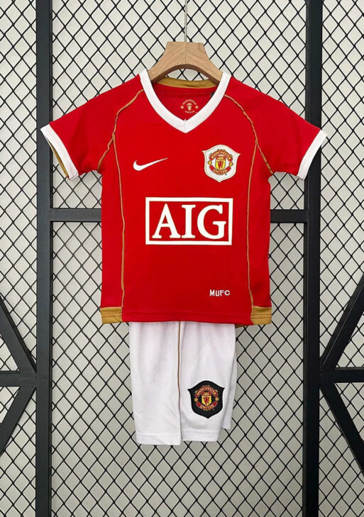 2006/2007 Retro Manchester United Home Kids Size