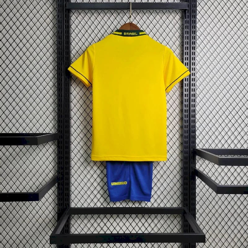 1994 Retro Brazil Home Jersey Kids Size - Image 1