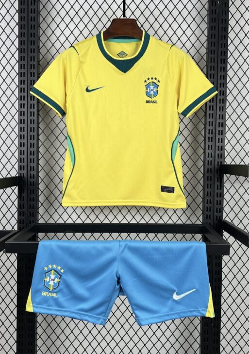 2026 Brazil Home World Cup Kit Kids Size