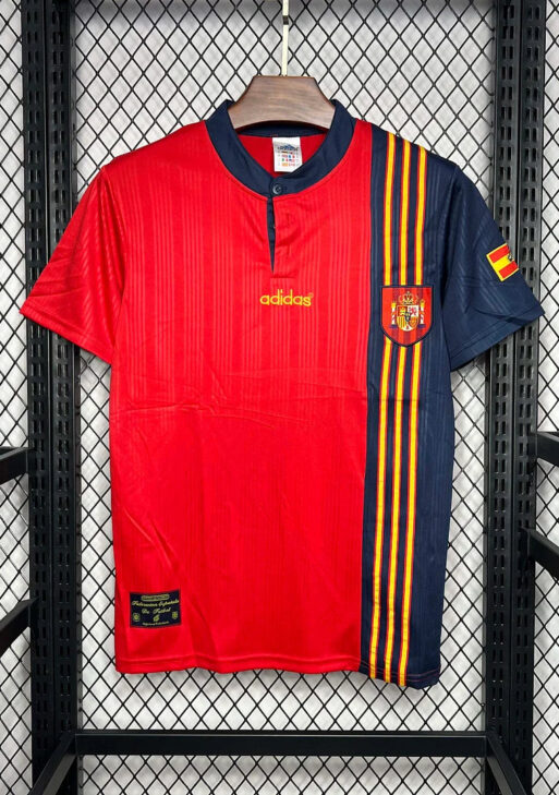 1996 Retro Spain Home Jersey
