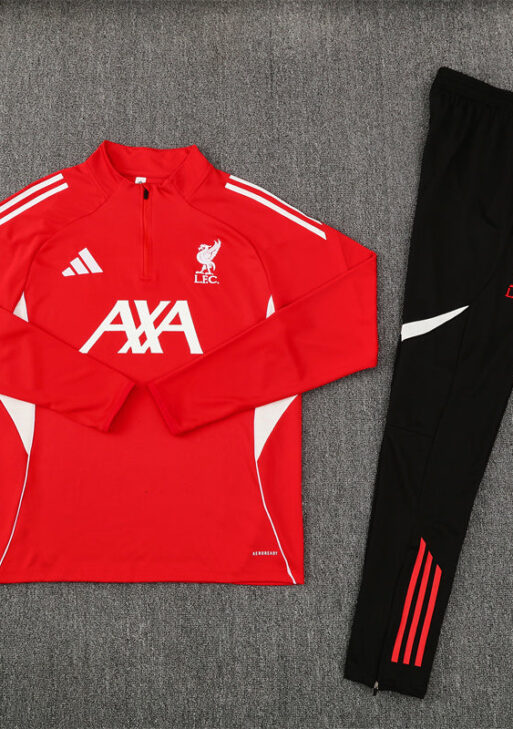 2025/2026 Liverpool Red and Black Tracksuit