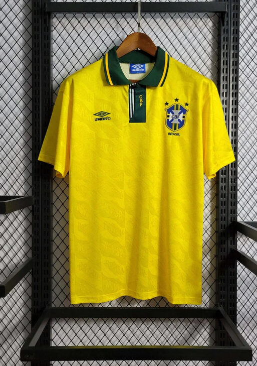 1991-1993 Retro Brazil Home Jersey