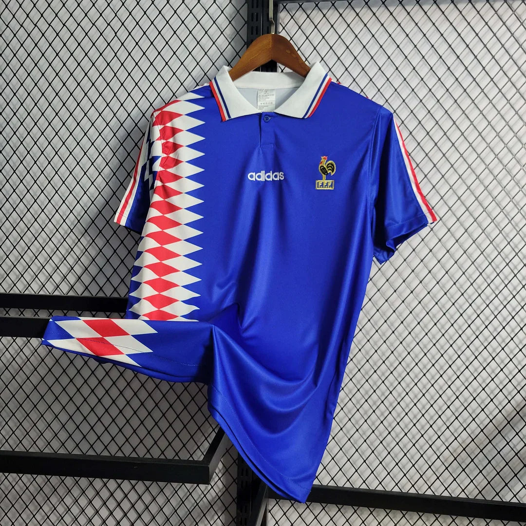 1994 Retro France Home Jersey - Image 4